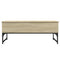 vidaXL Coffee Table Sonoma Oak 100x50x40 cm Engineered Wood and Metal