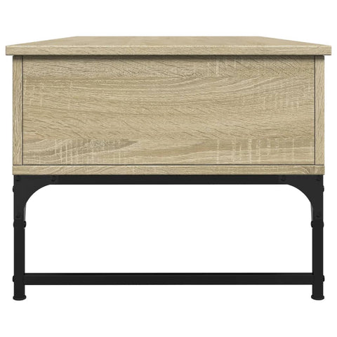 vidaXL Coffee Table Sonoma Oak 100x50x40 cm Engineered Wood and Metal