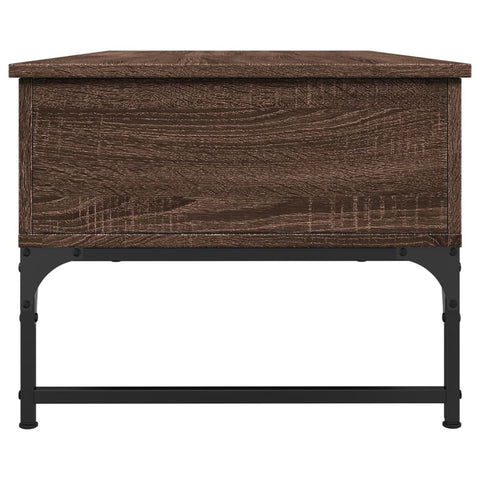 vidaXL Coffee Table Brown Oak 100x50x40 cm Engineered Wood and Metal