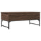 vidaXL Coffee Table Brown Oak 100x50x40 cm Engineered Wood and Metal