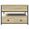 vidaXL Coffee Table Sonoma Oak 70x50x50 cm Engineered Wood and Metal