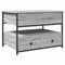 vidaXL Coffee Table Grey Sonoma 70x50x50 cm Engineered Wood and Metal
