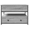 vidaXL Coffee Table Grey Sonoma 70x50x50 cm Engineered Wood and Metal