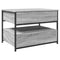 vidaXL Coffee Table Grey Sonoma 70x50x50 cm Engineered Wood and Metal