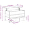 vidaXL Coffee Table Sonoma Oak 85x50x50 cm Engineered Wood and Metal