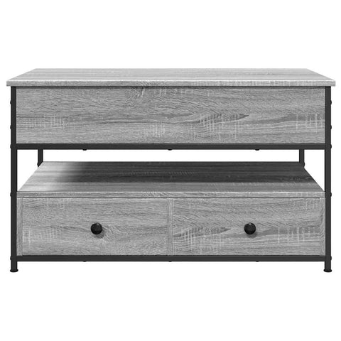 vidaXL Coffee Table Grey Sonoma 85x50x50 cm Engineered Wood and Metal