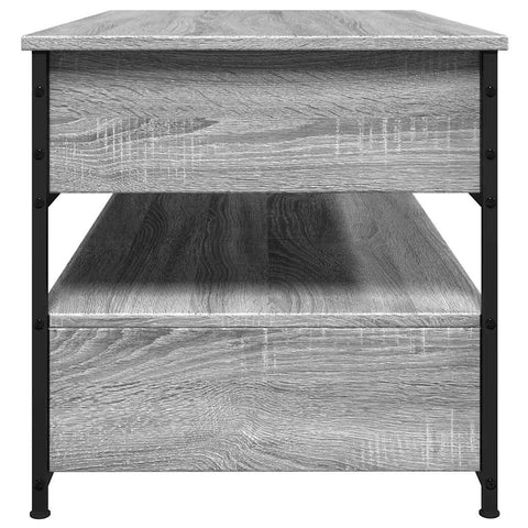 vidaXL Coffee Table Grey Sonoma 85x50x50 cm Engineered Wood and Metal