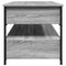 vidaXL Coffee Table Grey Sonoma 85x50x50 cm Engineered Wood and Metal