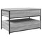 vidaXL Coffee Table Grey Sonoma 85x50x50 cm Engineered Wood and Metal