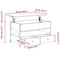 vidaXL Coffee Table Grey Sonoma 85x50x50 cm Engineered Wood and Metal