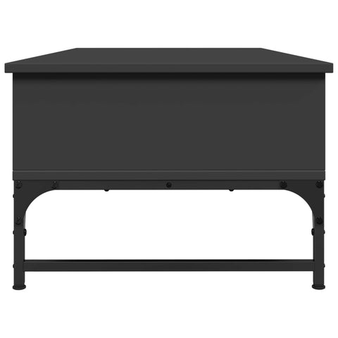 vidaXL Coffee Table Black 100x50x35 cm Engineered Wood and Metal