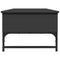 vidaXL Coffee Table Black 100x50x35 cm Engineered Wood and Metal