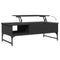 vidaXL Coffee Table Black 100x50x35 cm Engineered Wood and Metal