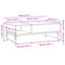 vidaXL Coffee Table Black 100x50x35 cm Engineered Wood and Metal