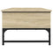 vidaXL Coffee Table Sonoma Oak 100x50x35 cm Engineered Wood and Metal