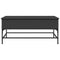 vidaXL Coffee Table Black 100x50x45 cm Engineered Wood and Metal
