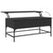 vidaXL Coffee Table Black 100x50x45 cm Engineered Wood and Metal