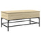 vidaXL Coffee Table Sonoma Oak 100x50x45 cm Engineered Wood and Metal
