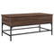 vidaXL Coffee Table Brown Oak 100x50x45 cm Engineered Wood and Metal