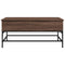vidaXL Coffee Table Brown Oak 100x50x45 cm Engineered Wood and Metal