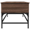 vidaXL Coffee Table Brown Oak 100x50x45 cm Engineered Wood and Metal