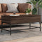 vidaXL Coffee Table Brown Oak 100x50x45 cm Engineered Wood and Metal