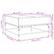 vidaXL Coffee Table Black 80x80x45 cm Engineered Wood and Metal