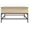 vidaXL Coffee Table Sonoma Oak 80x80x45 cm Engineered Wood and Metal