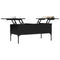 vidaXL Coffee Table Black 100x50x45 cm Engineered Wood and Metal