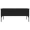vidaXL Coffee Table Black 100x50x45 cm Engineered Wood and Metal