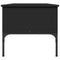 vidaXL Coffee Table Black 100x50x45 cm Engineered Wood and Metal