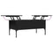 vidaXL Coffee Table Black 100x50x45 cm Engineered Wood and Metal