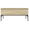 vidaXL Coffee Table Sonoma Oak 100x50x45 cm Engineered Wood and Metal