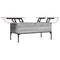 vidaXL Coffee Table Grey Sonoma 100x50x45 cm Engineered Wood and Metal