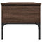 vidaXL Coffee Table Brown Oak 100x50x45 cm Engineered Wood and Metal