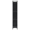 vidaXL Bookcase Black 79x30x180 cm Engineered Wood and Metal