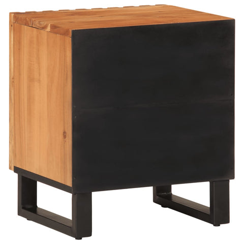 vidaXL Bedside Cabinet 40x34x46 cm Solid Wood Acacia