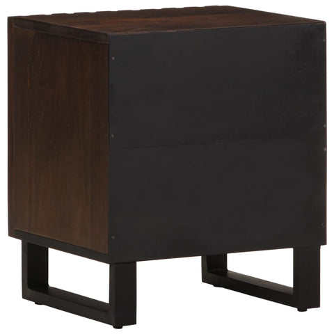 vidaXL Bedside Cabinet 40x34x46 cm Solid Wood Mango