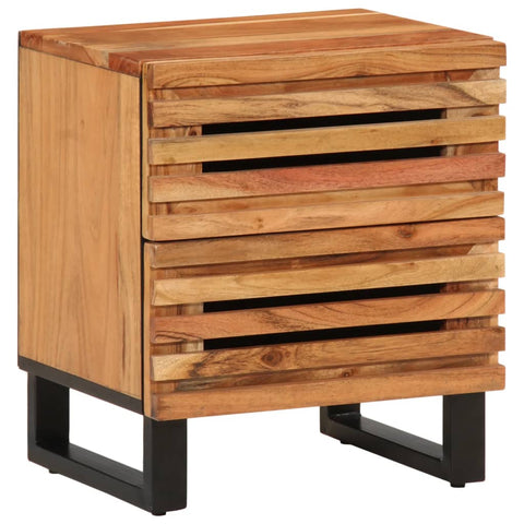 vidaXL Bedside Cabinet 40x34x46 cm Solid Wood Acacia