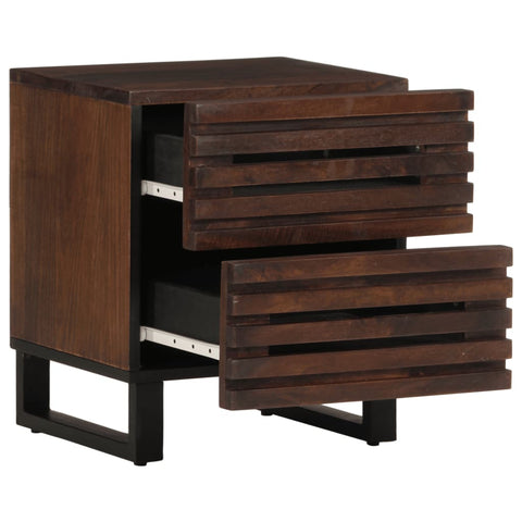vidaXL Bedside Cabinet 40x33x46 cm Solid Wood Mango