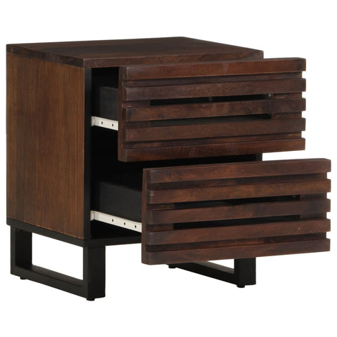 vidaXL Bedside Cabinets 2 pcs 40x33x46 cm Solid Wood Mango