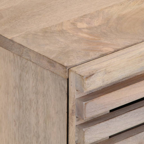 vidaXL Bedside Cabinet 40x33x46 cm Solid Wood Bleached Mango