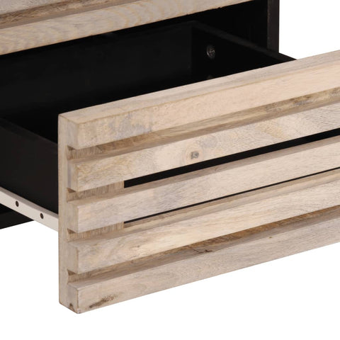 vidaXL Bedside Cabinet 40x33x46 cm Solid Wood Bleached Mango