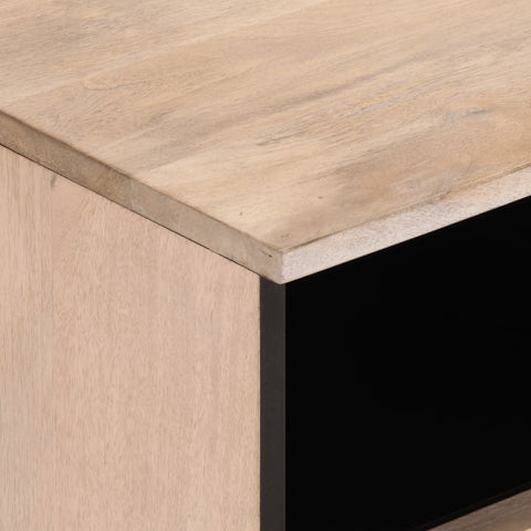vidaXL TV Cabinet White 70x34x46 cm Solid Wood Mango