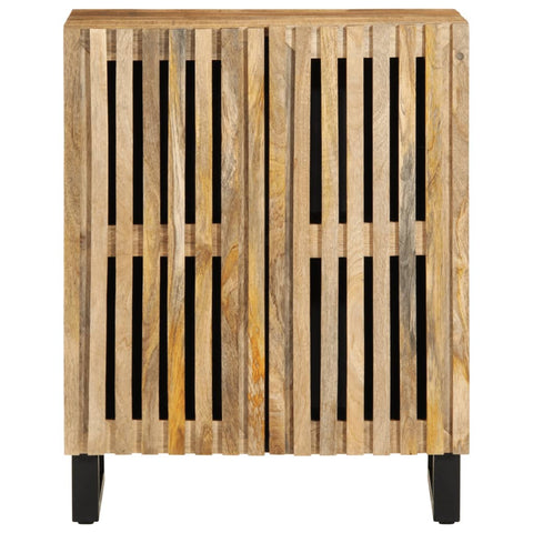 vidaXL Sideboard 60x34x75 cm Solid Wood Rough Mango