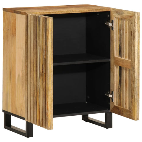 vidaXL Sideboard 60x34x75 cm Solid Wood Rough Mango