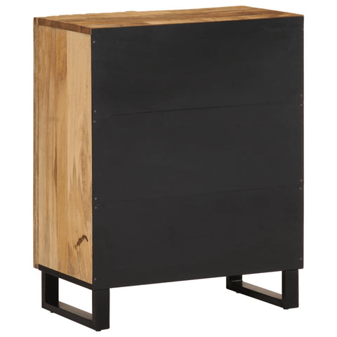 vidaXL Sideboard 60x34x75 cm Solid Wood Rough Mango