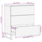 vidaXL Sideboard White 60x34x75 cm Solid Wood Mango