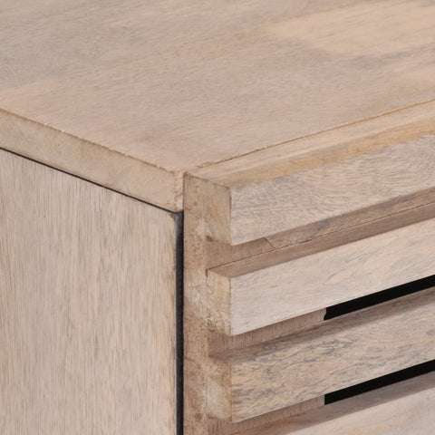 vidaXL Sideboard White 60x34x75 cm Solid Wood Mango