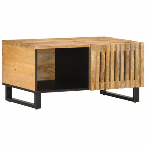 vidaXL Coffee Table 80x51x40 cm Solid Wood Rough Mango